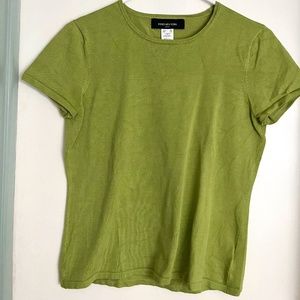 Jones New York Petite Small Silk-nylon Short-sleeved Sweater